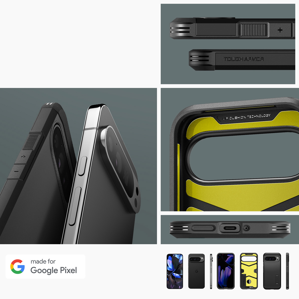 Etui Spigen Tough Armor do Google Pixel 9 Pro XL, czarne